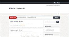 Desktop Screenshot of frankfurtreport.com