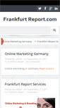 Mobile Screenshot of frankfurtreport.com