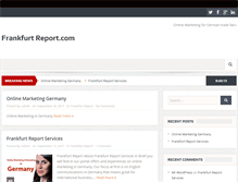 Tablet Screenshot of frankfurtreport.com